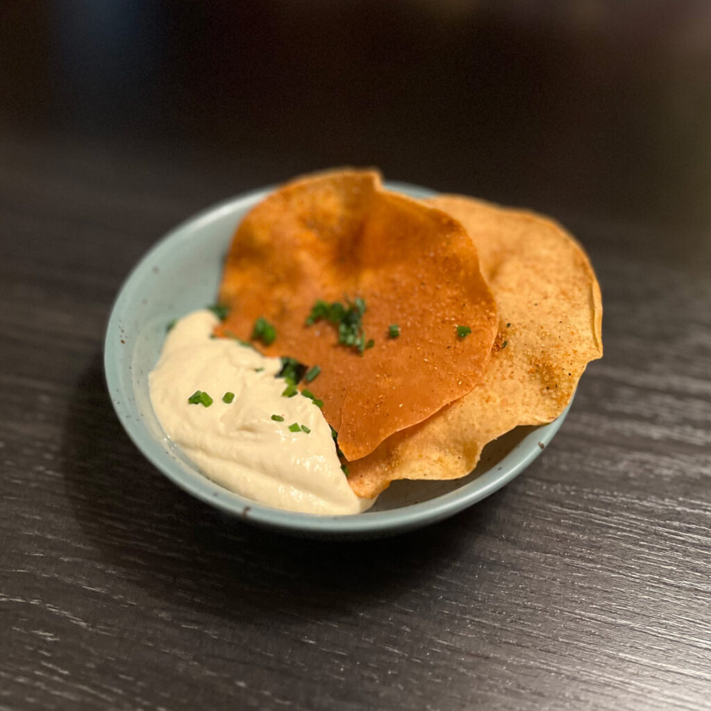 Papadum med hummus